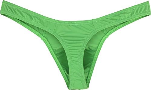 Silky Thong T-Back Low • Green • 6-pack